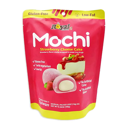 Royal family Mochi Strawberry Cheasecake - processed