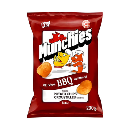 Munchies old school bbq traditionnel chips - processed