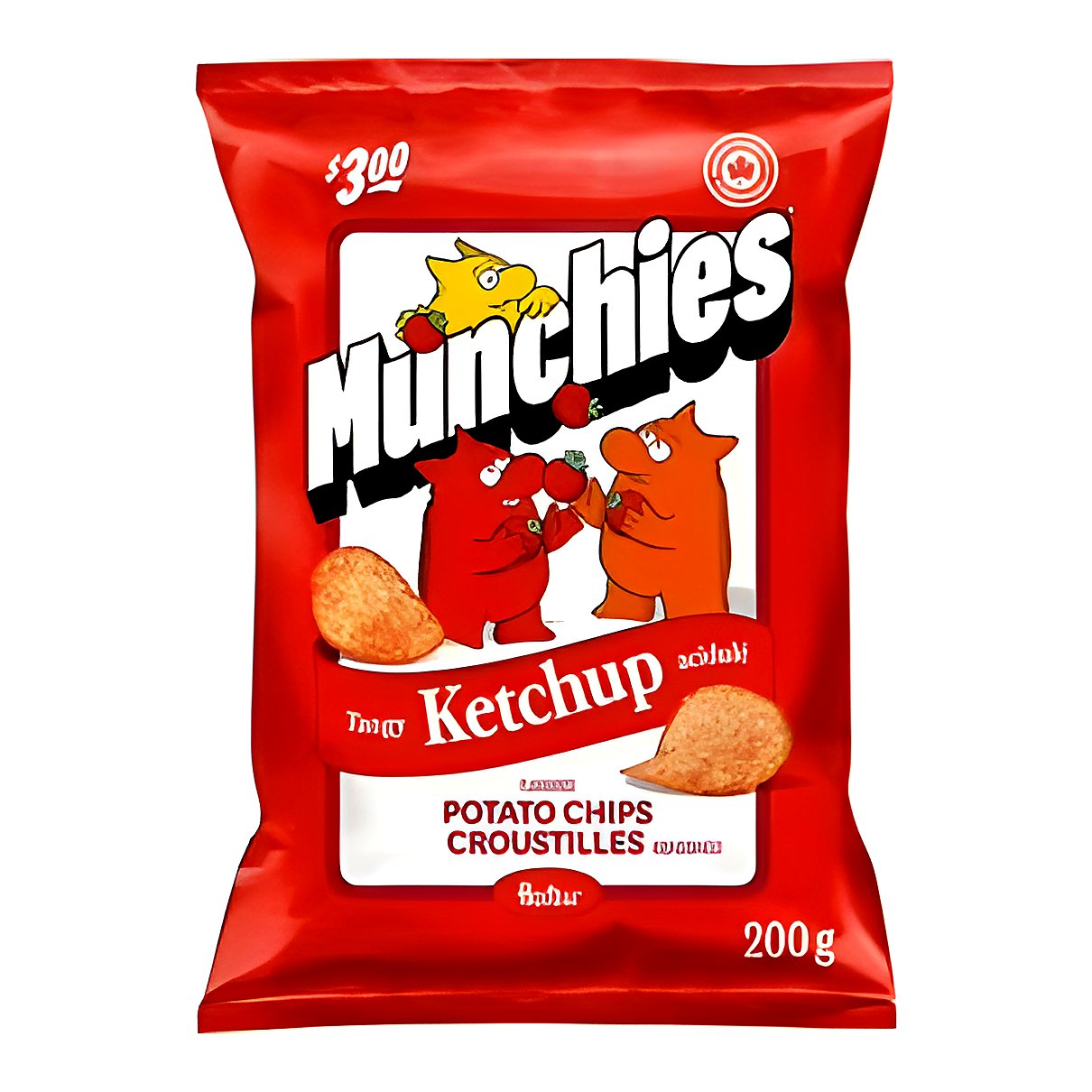 Munchies tangy ketchup acidule chips - processed