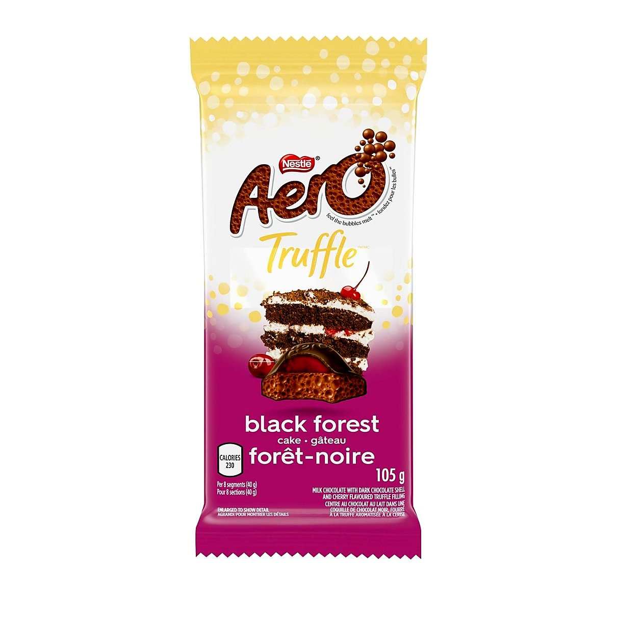 Nestle Aero Truffle Black Forest - processed