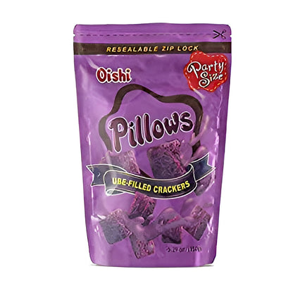 Oishi Pillows Ube Filled Crackers - processed