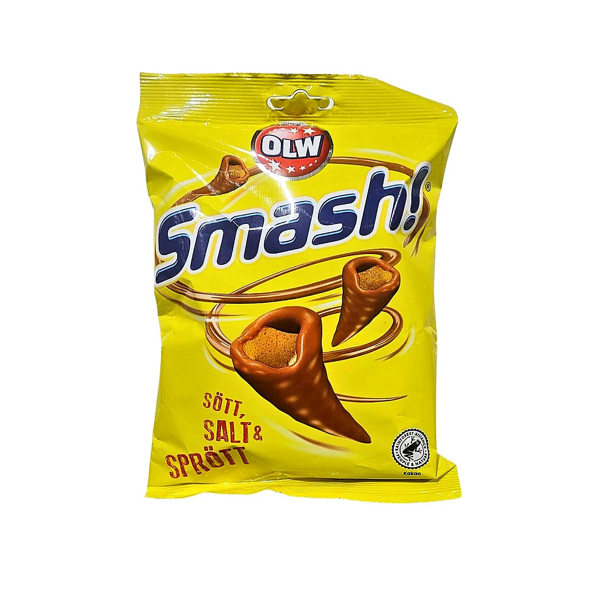 Olw smash chocolate covered chips - processed
