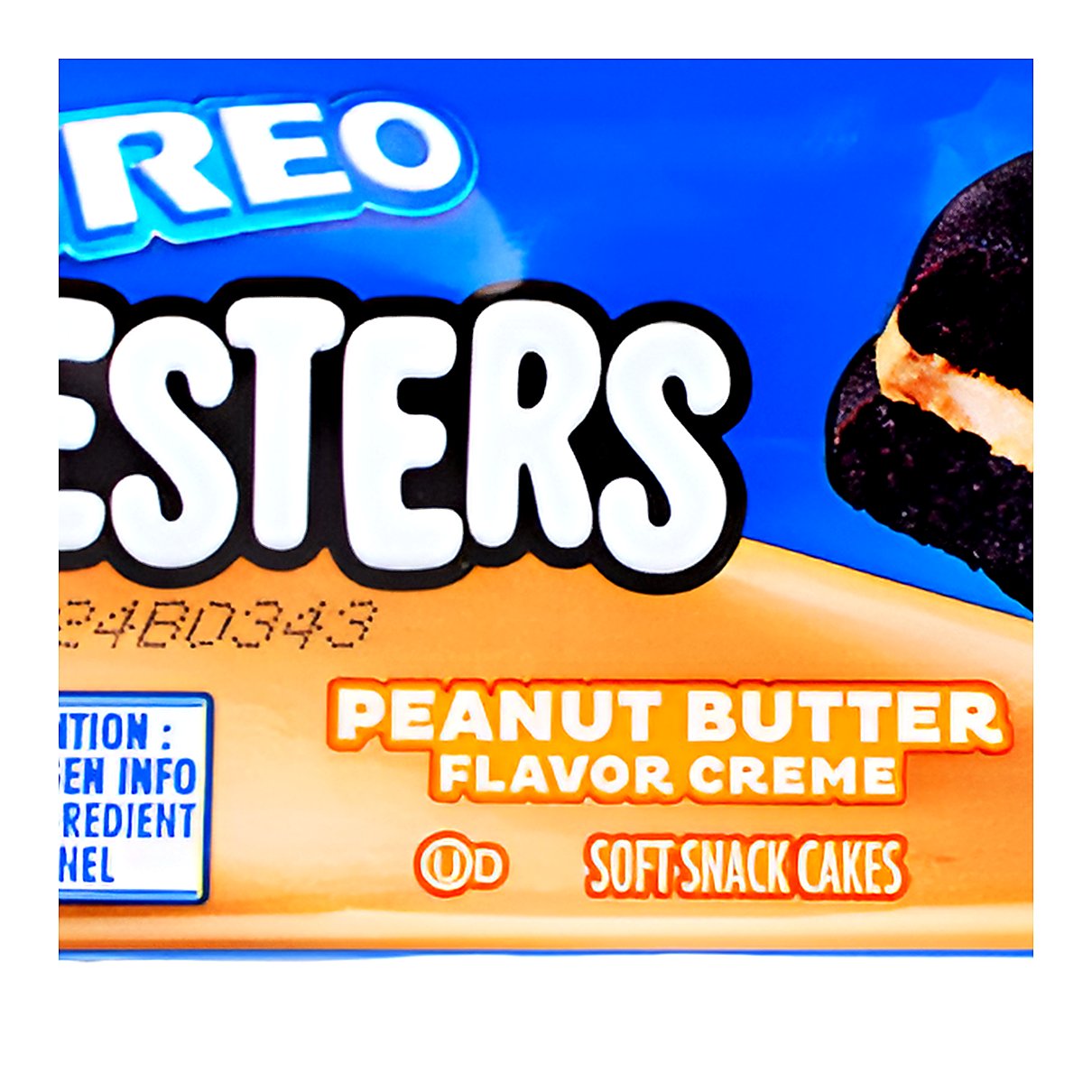 Oreo Cakesters Peanut Butter - processed