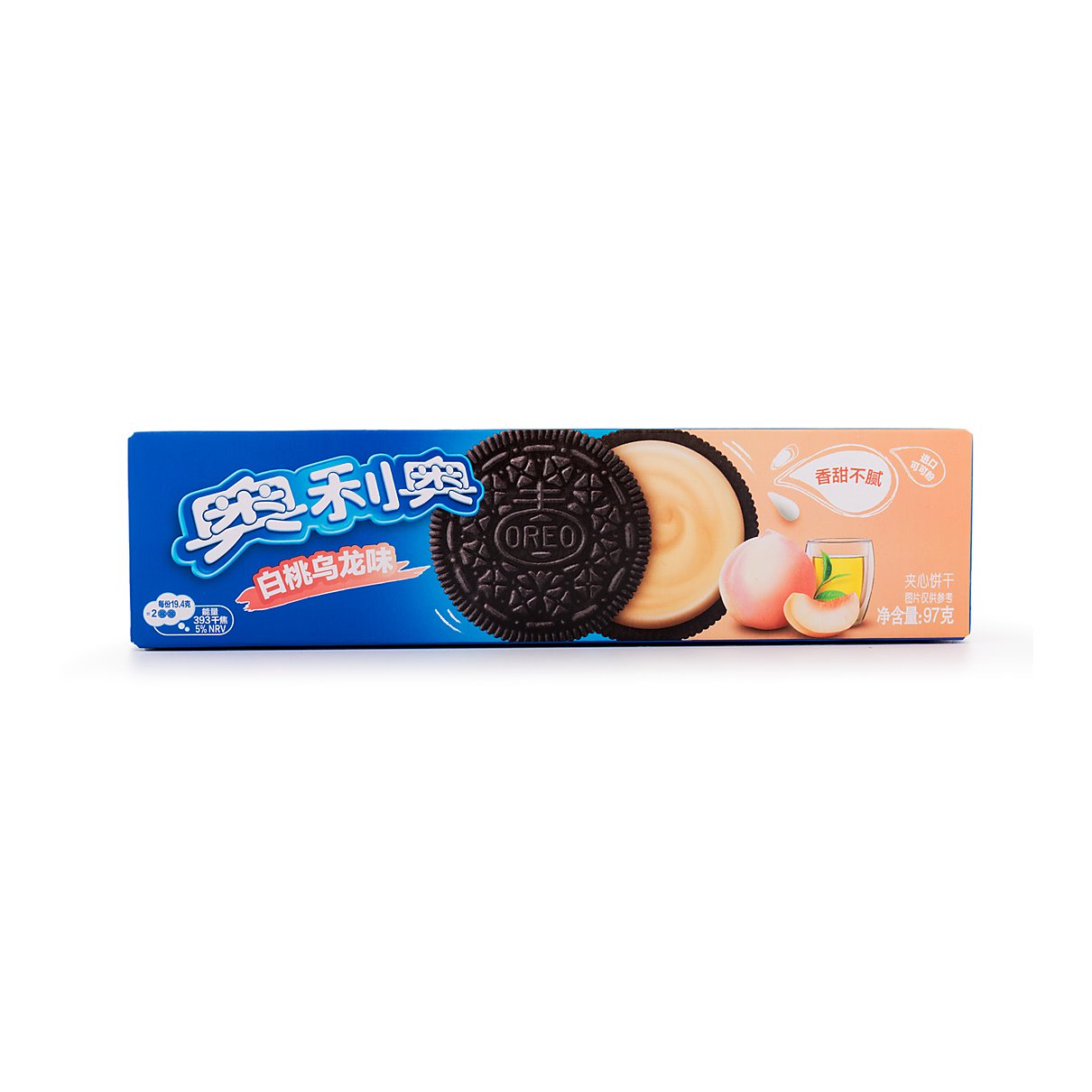 Oreo White Peach Oolong Tea Flavor 97g - processed