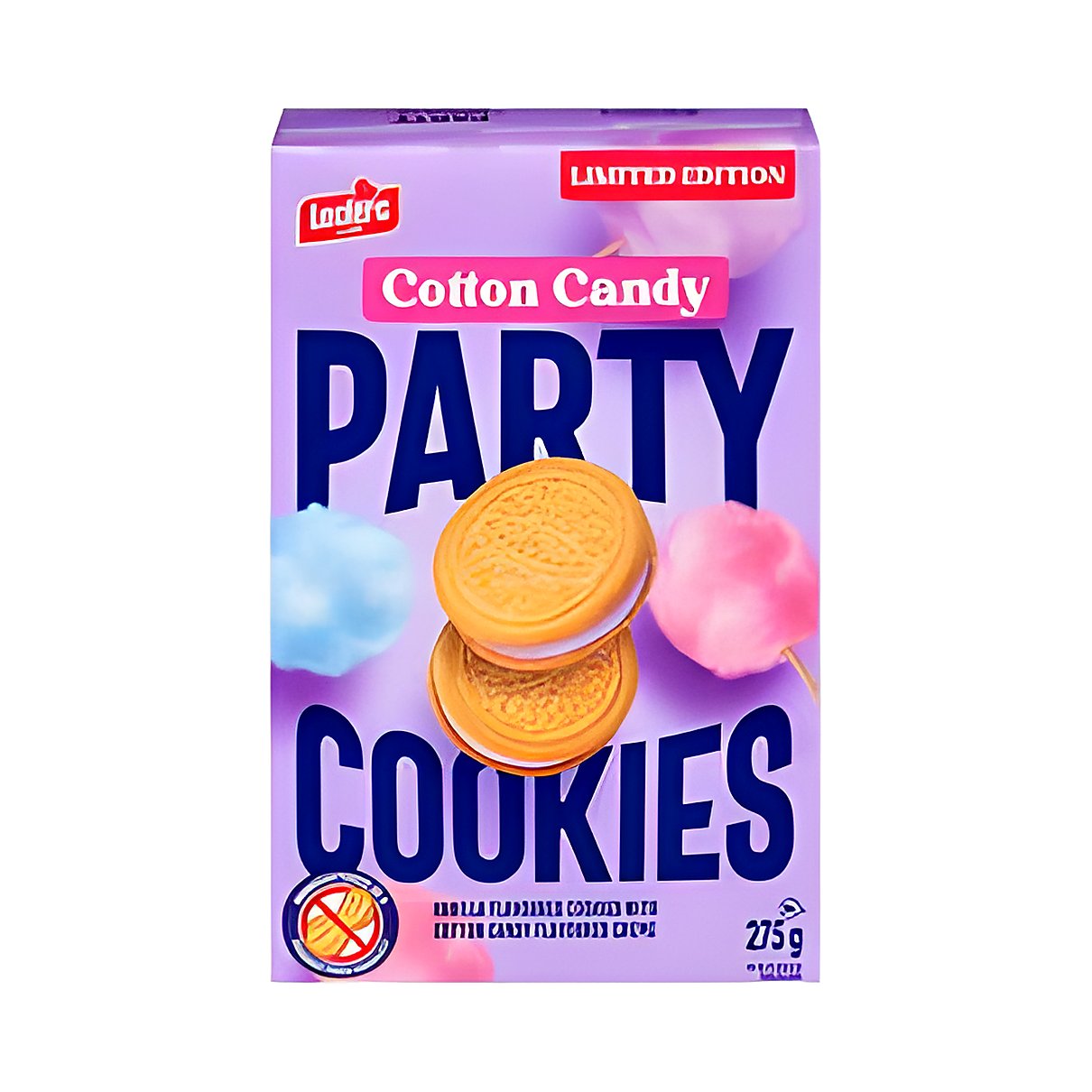 Party cookies cotton candy - processed