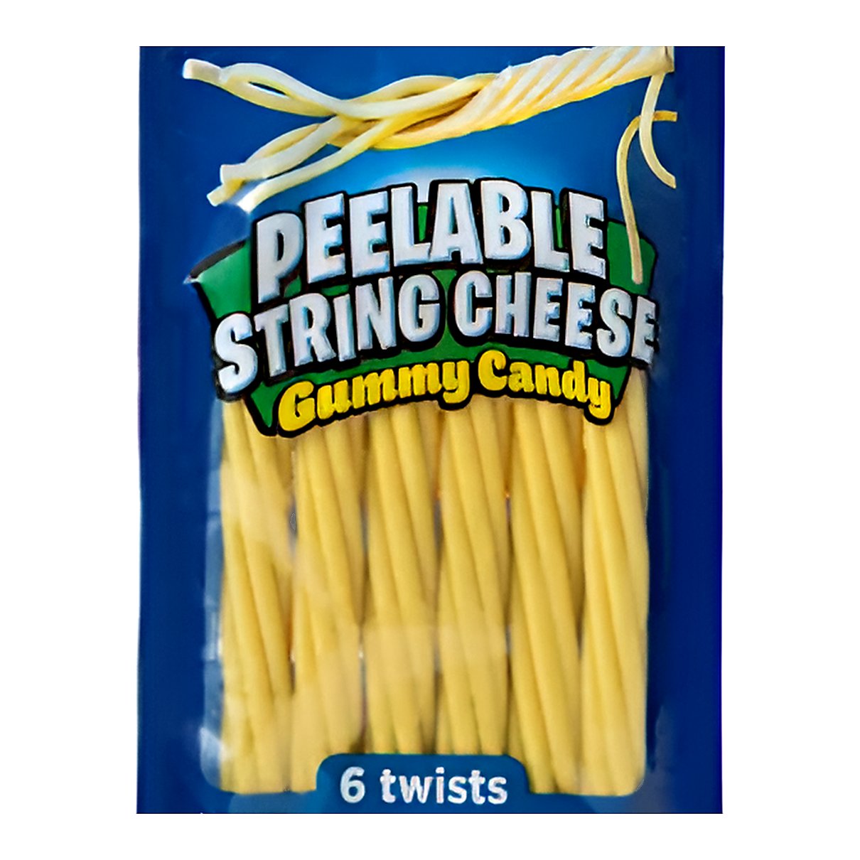 Peelable string chesse gummy candy - processed