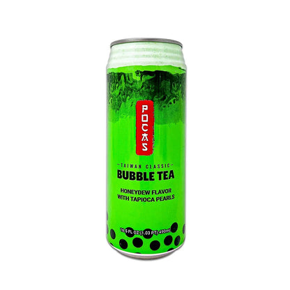 Pocas Bubble Tea Honeydew with Tapioca Pearls - processed