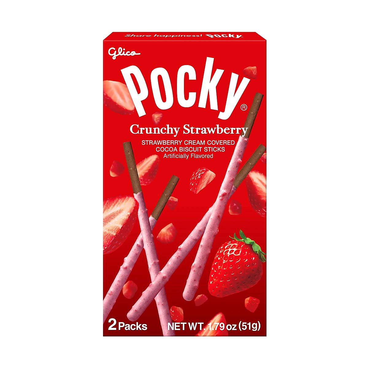 Pocky Crunchy Strawberry Indonesia - processed