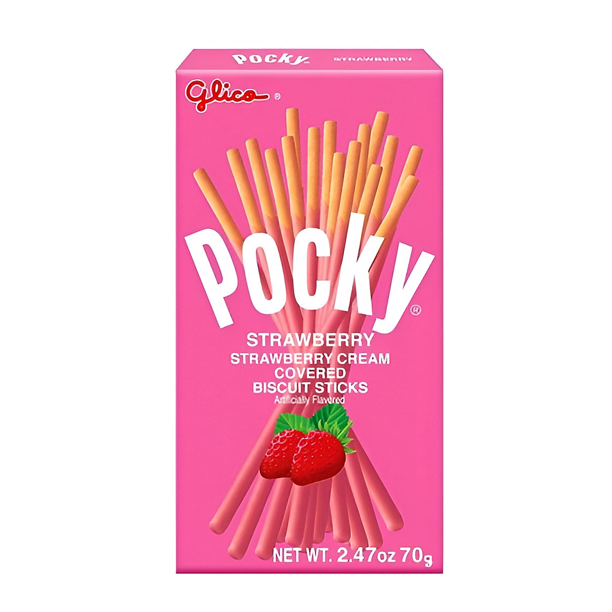 Pocky Strawberry Cream - processed