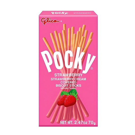 Pocky Strawberry Cream - processed