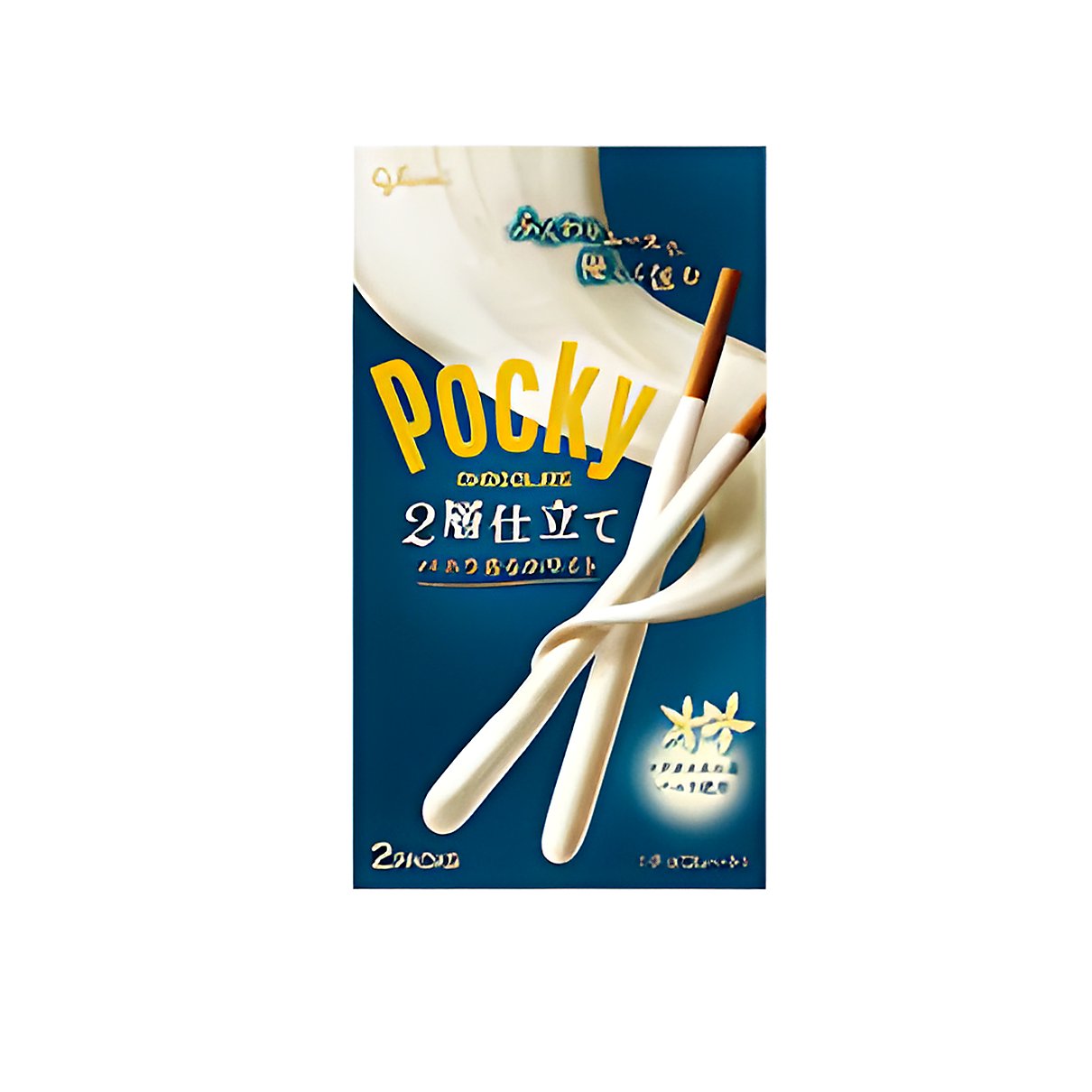 Pocky Vanilla White Chocolate biscuit - processed