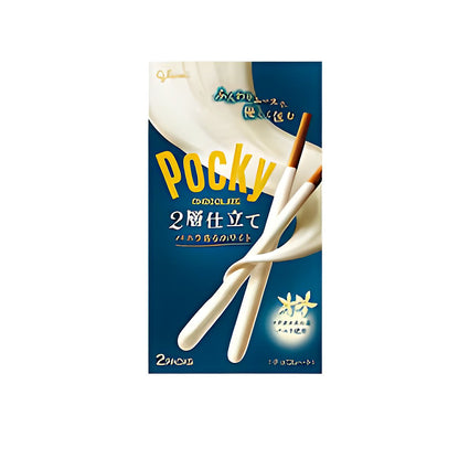 Pocky Vanilla White Chocolate biscuit - processed