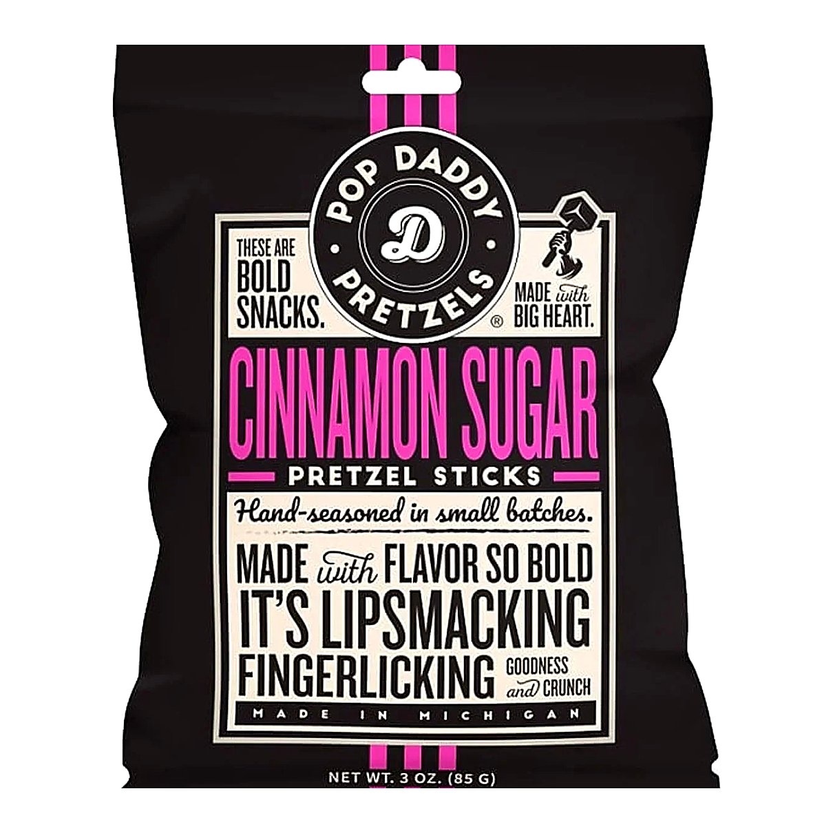 Pop Daddy Pretzels - Cinnamon Sugar 3oz - processed