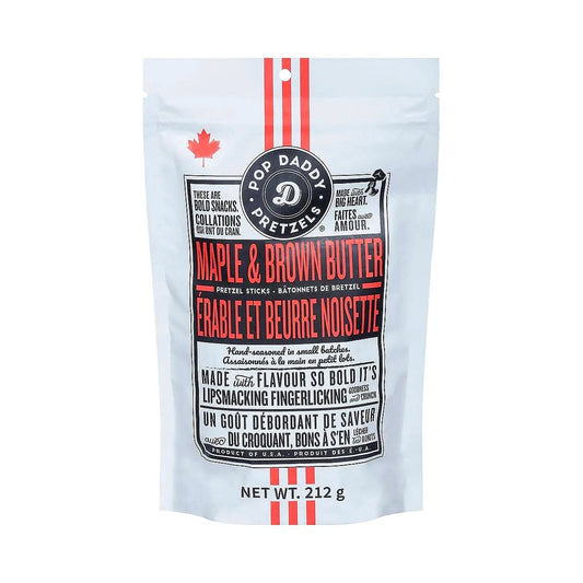 Pop Daddy Pretzels Maple & Brown Butter 7.5 oz - processed