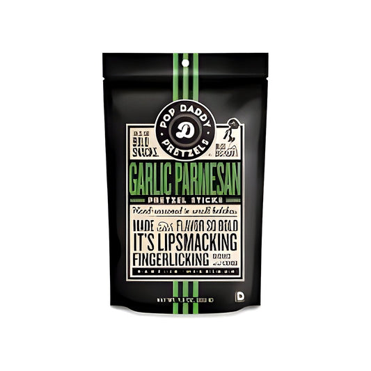 Pop Daddy Pretzels - Garlic Parmesan 7.5oz - processed