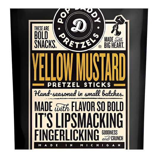 Pop Daddy Pretzels - Yellow Mustard 7.5 oz - processed