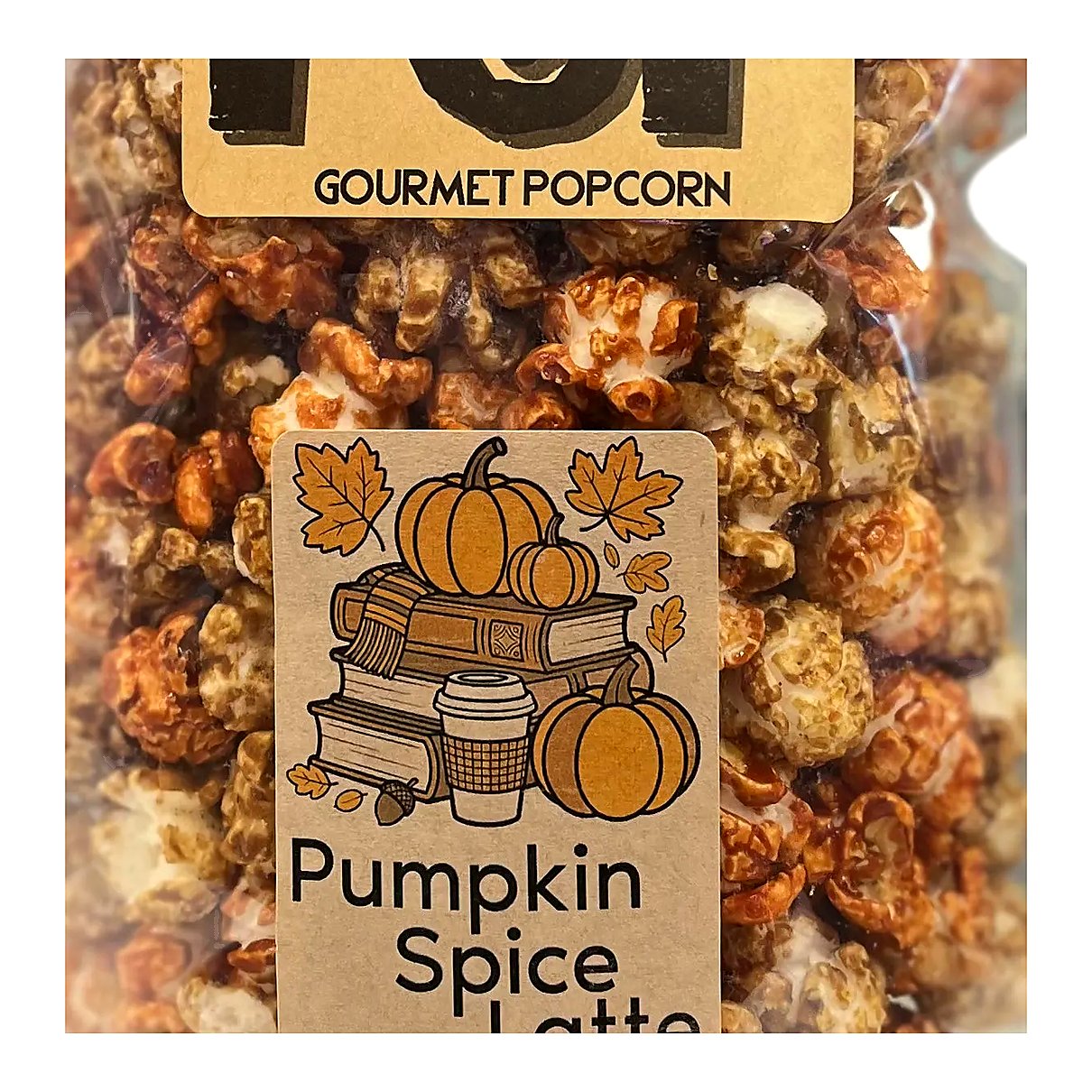 Pop Gourmet Popcorn - Pumpkin Spice Latte - processed