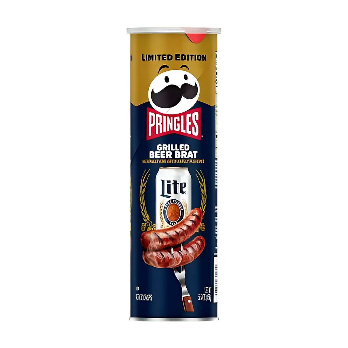 Pringles grilled beer brat - processed