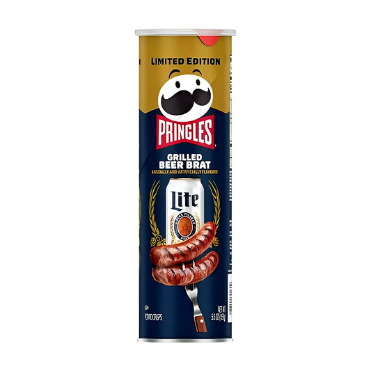 Pringles grilled beer brat - processed
