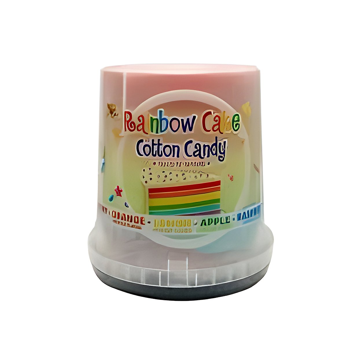 Rainbow Cake Cotton Candy - processed