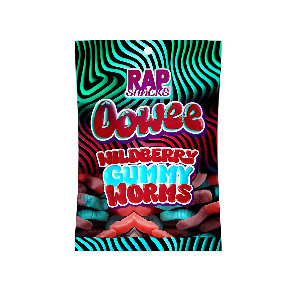 Rap Snacks - Wildberry Gummy Worms - processed