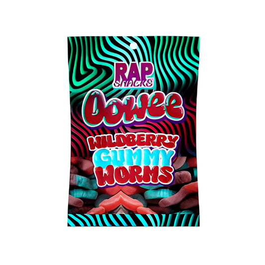 Rap Snacks - Wildberry Gummy Worms - processed
