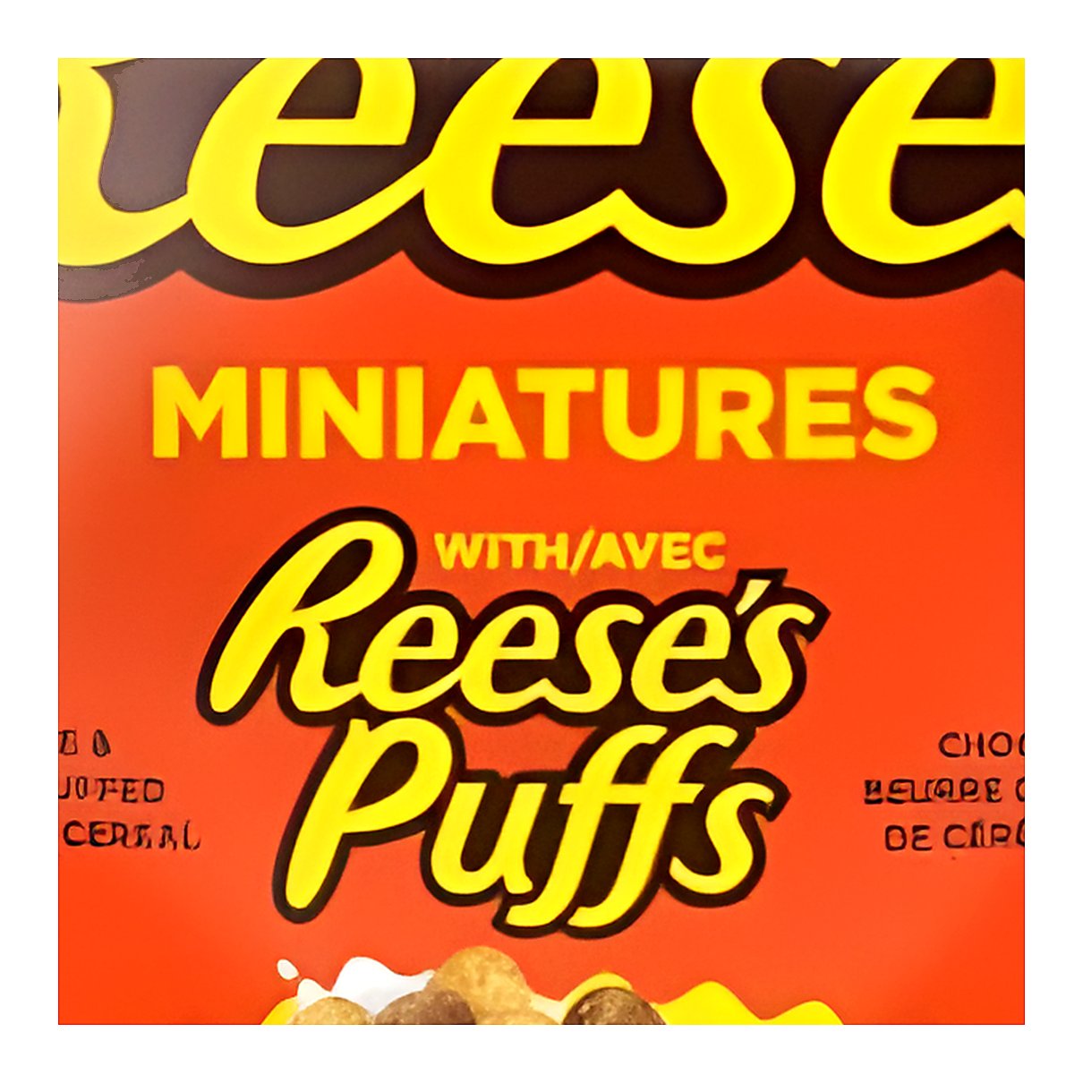 Reese's Miniatures With Reese's puffs - processed