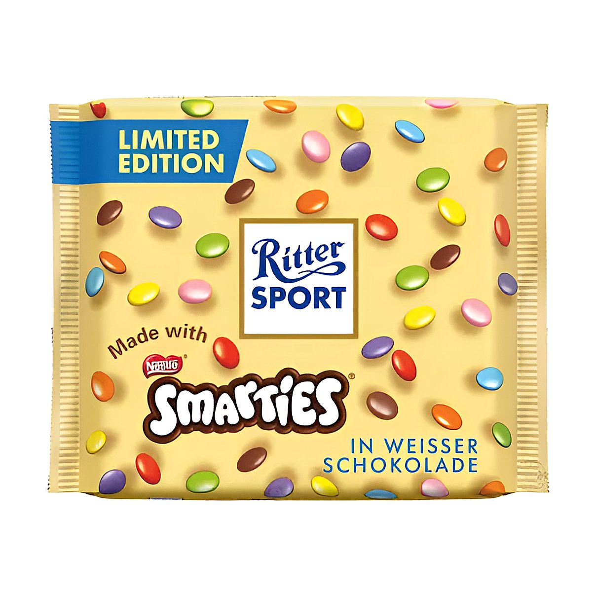 Ritter Sport Limited Edition Smarties ( White Chocolate ) - processed