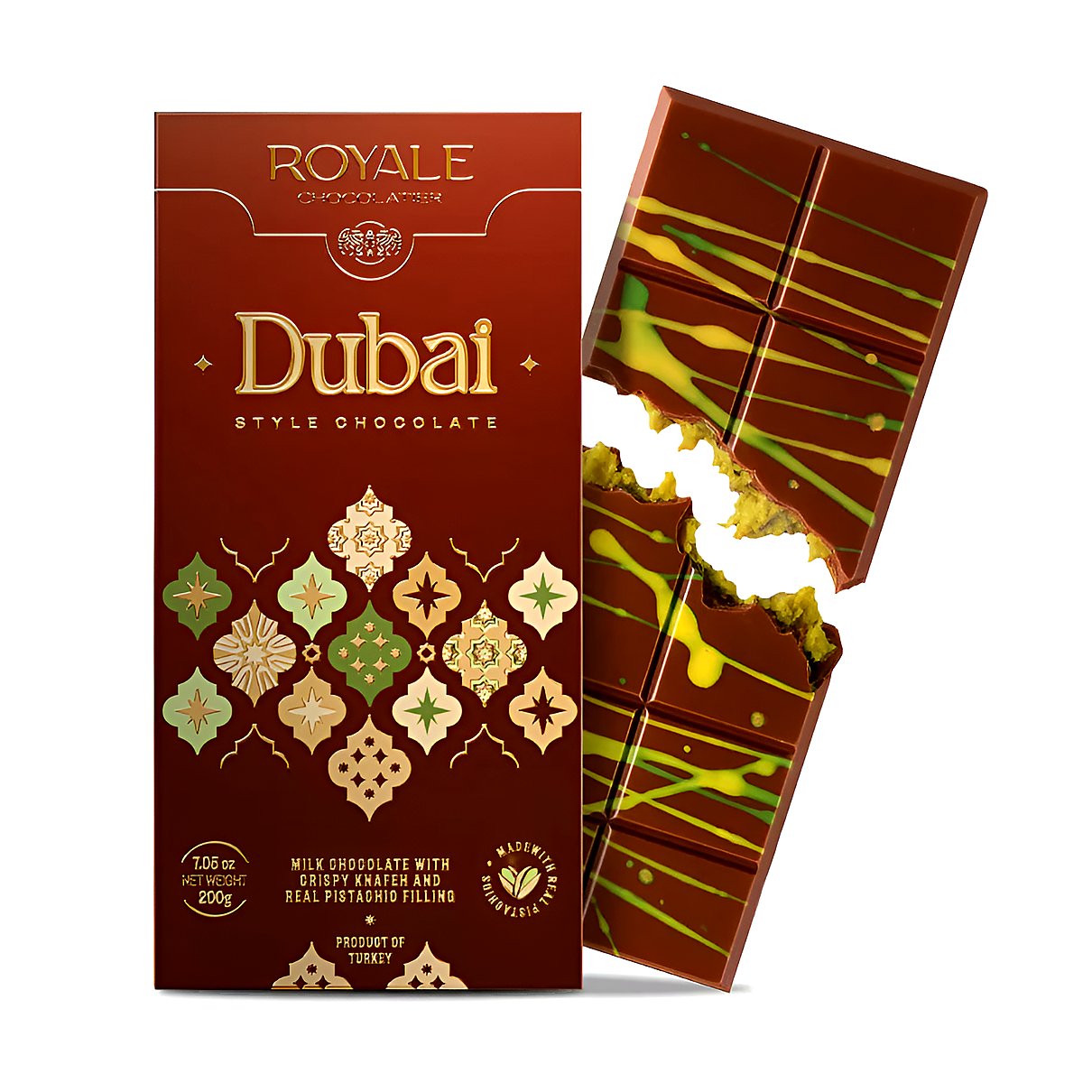 Royale chocolatier Dubai chocolate - processed