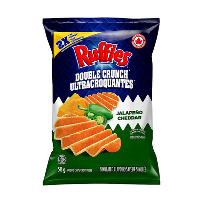 Ruffles Double Crunch Ultra Croquantes Jalapeno Cheddar - processed