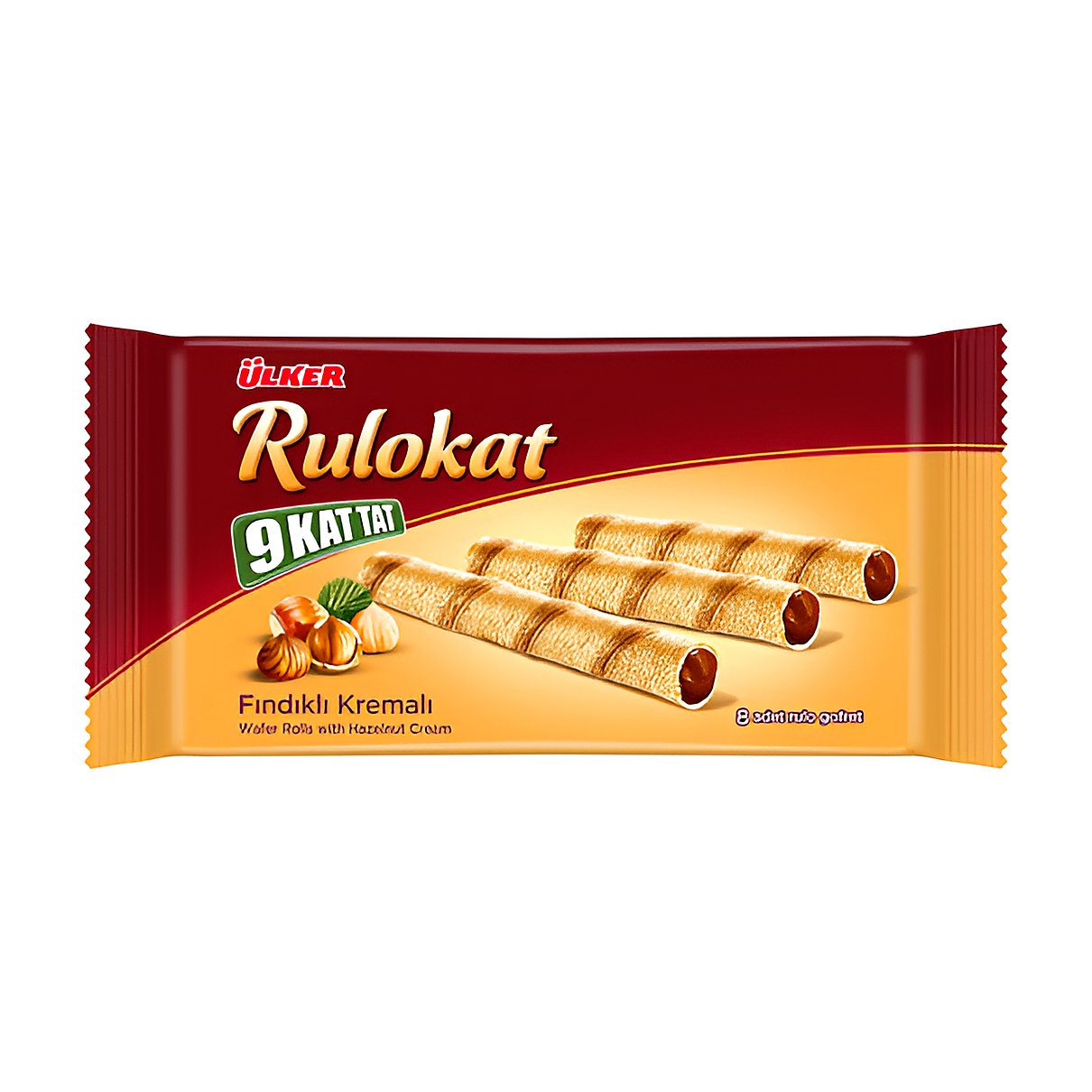 Rulokat wafer rolls with Hazenut cream - processed