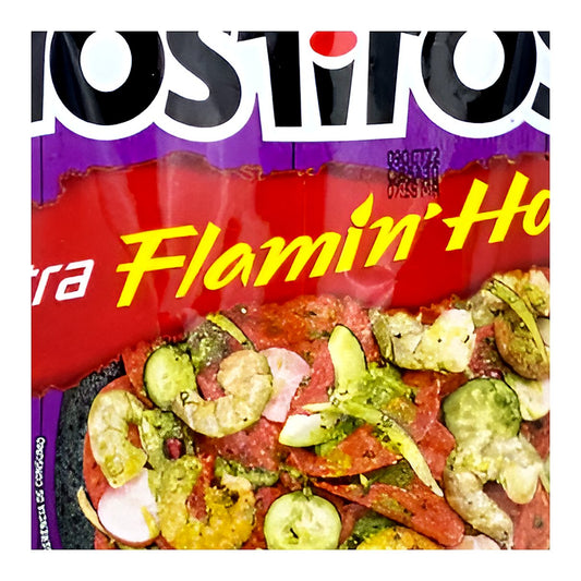 Sabritas Tostitos Xtra Flamin' Hot - processed