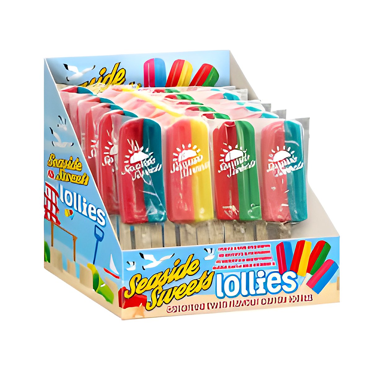 Seaside Sweet Bubble Gum & Blue Raspberry/ Strawberry & Pineapple/ Strawberry & Watermelon/ Cherry & Blue Raspberry - processed
