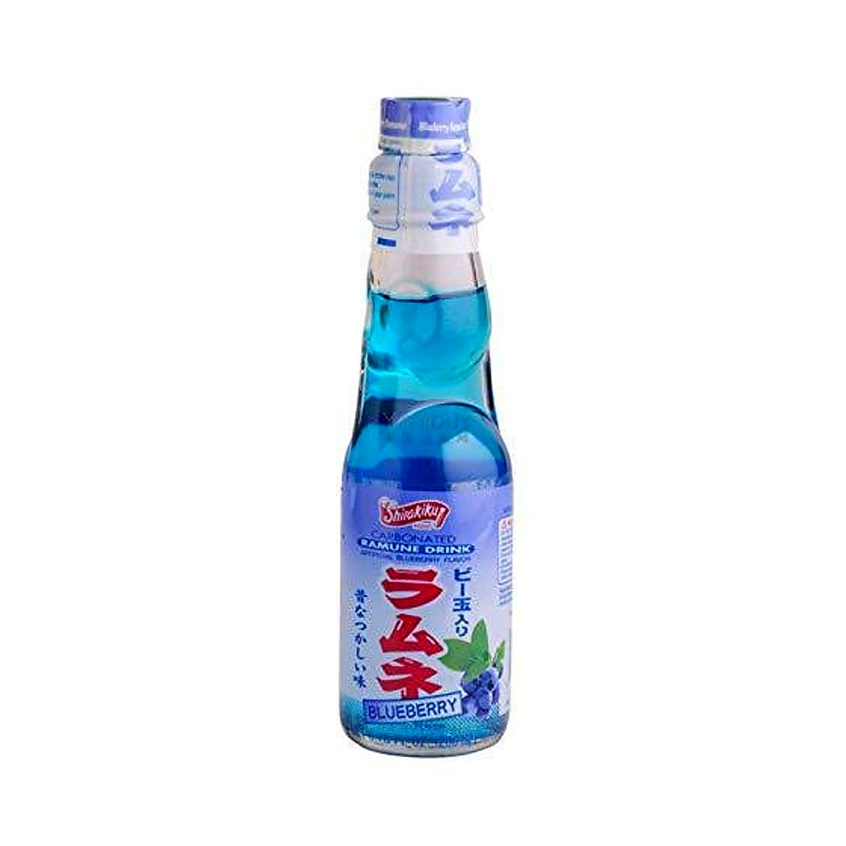Shirakiku Carbonated Drink - Blueberry - processed