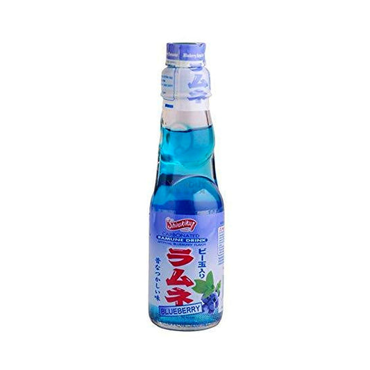 Shirakiku Carbonated Drink - Blueberry - processed