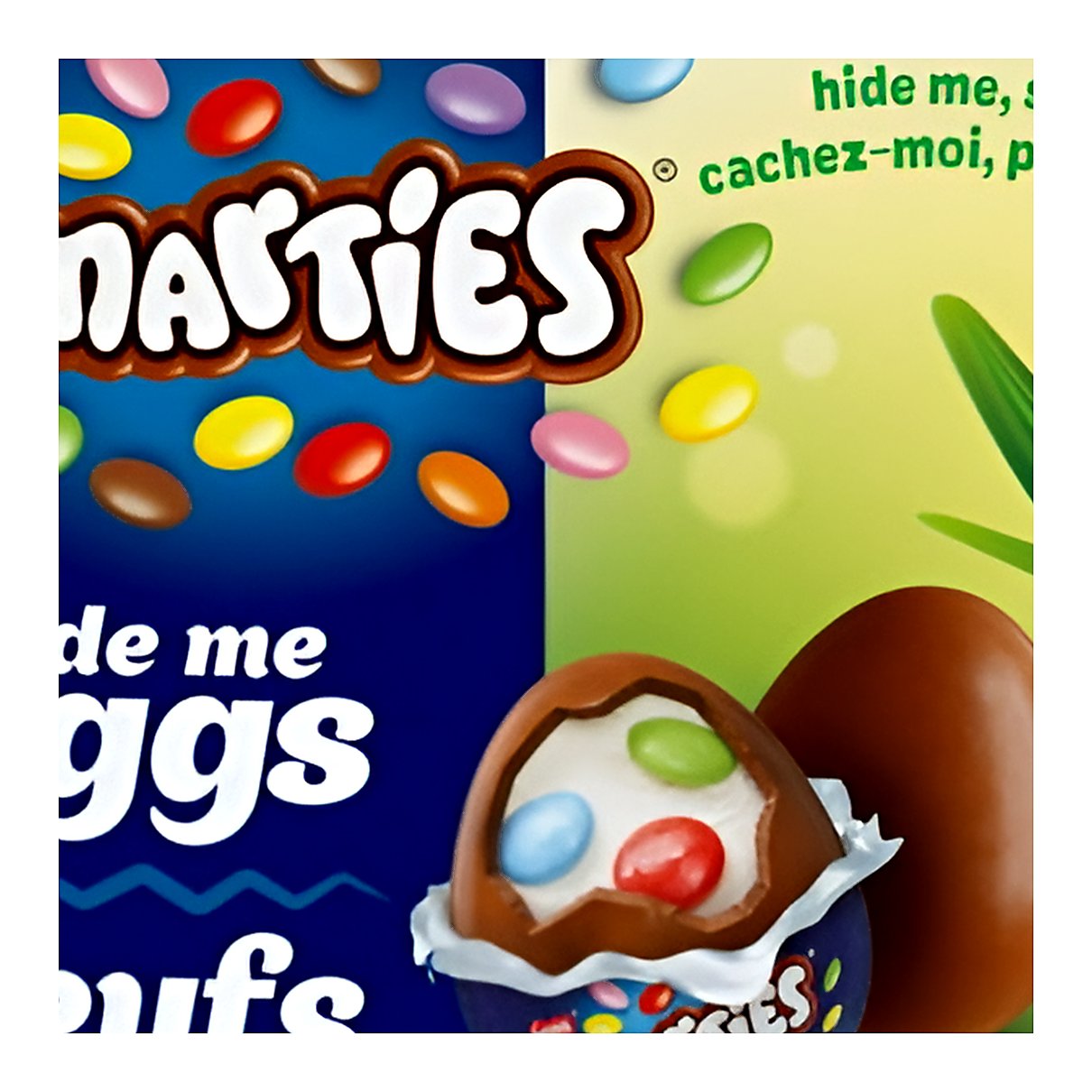 Smarties hide-me eggs - processed