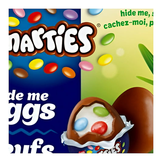 Smarties hide-me eggs - processed