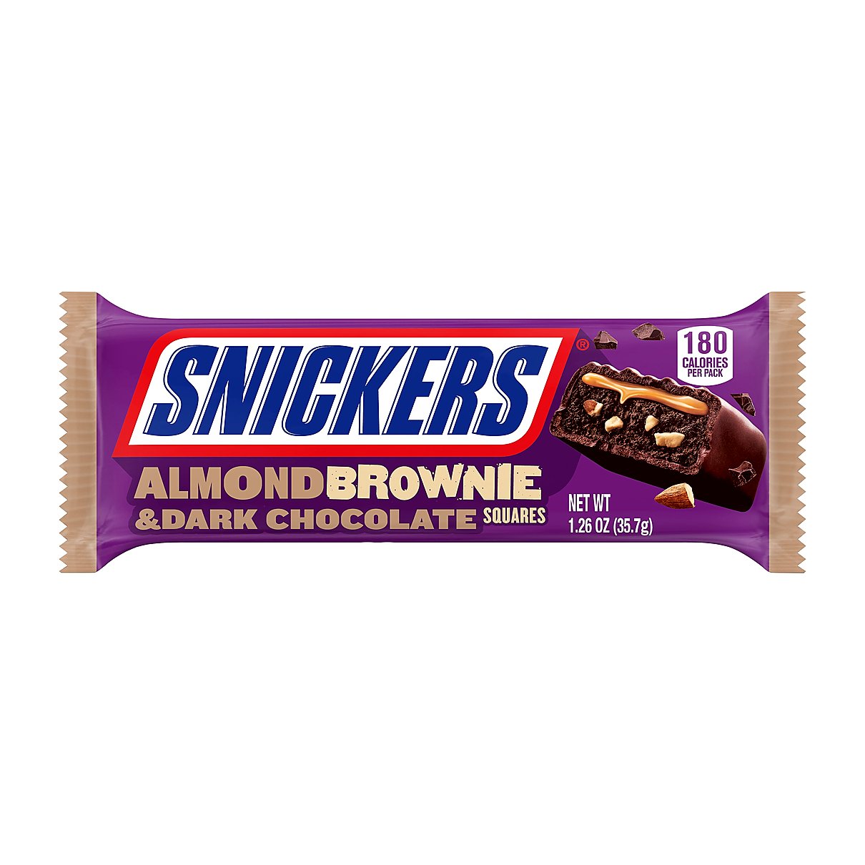 Snickers Almond Brownie Dark Chocolate - processed