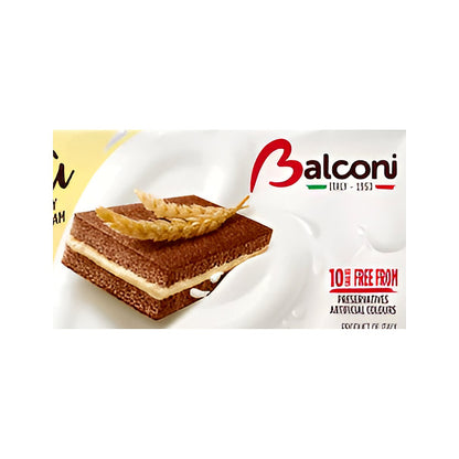 Soft cake snacks w/ Mascarpone cream filling "Mini Tiramisu" by Balconi - processed