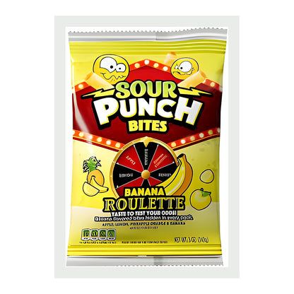 Sour punch bites banana roulette - processed