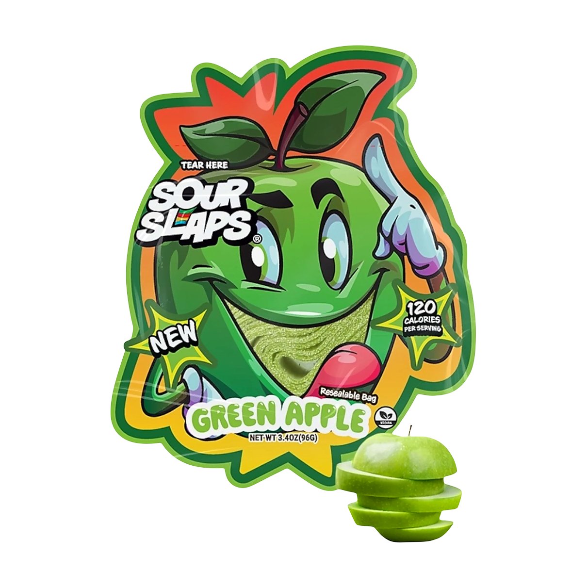 Sour Slaps Green Apple - processed