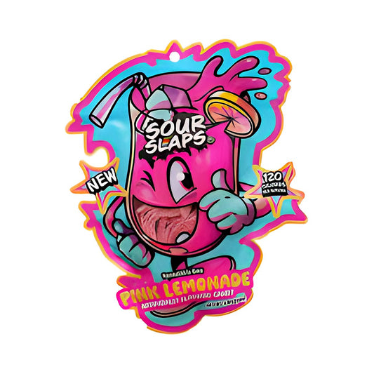 Sour Slaps pink lemonade - processed
