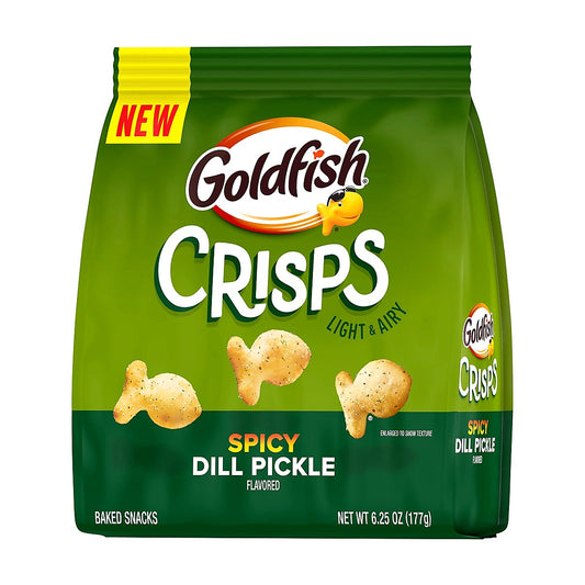 Spicy dill pickle goldfish - processed