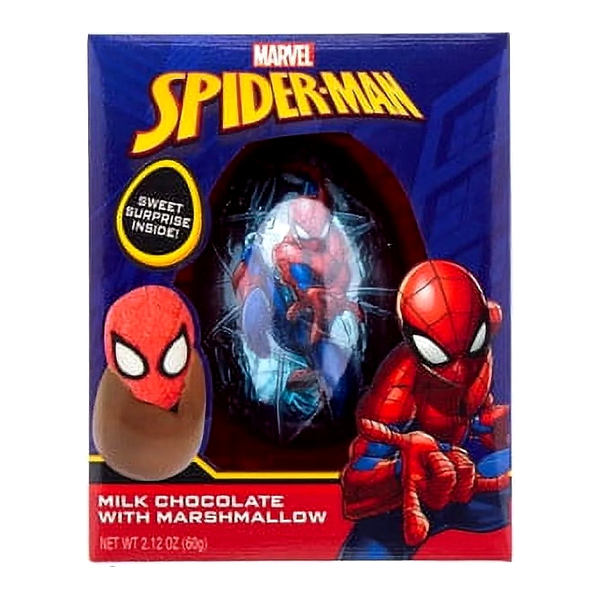 Spiderman Milk Chocolate with Marshmallow - processed