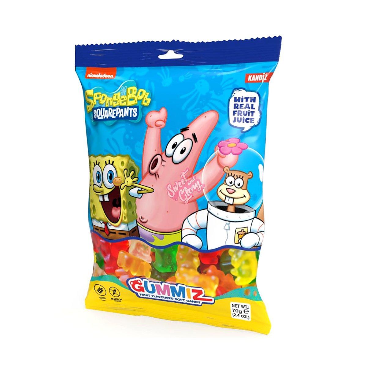 SpongeBob Gummiz Fruit Snacks - processed