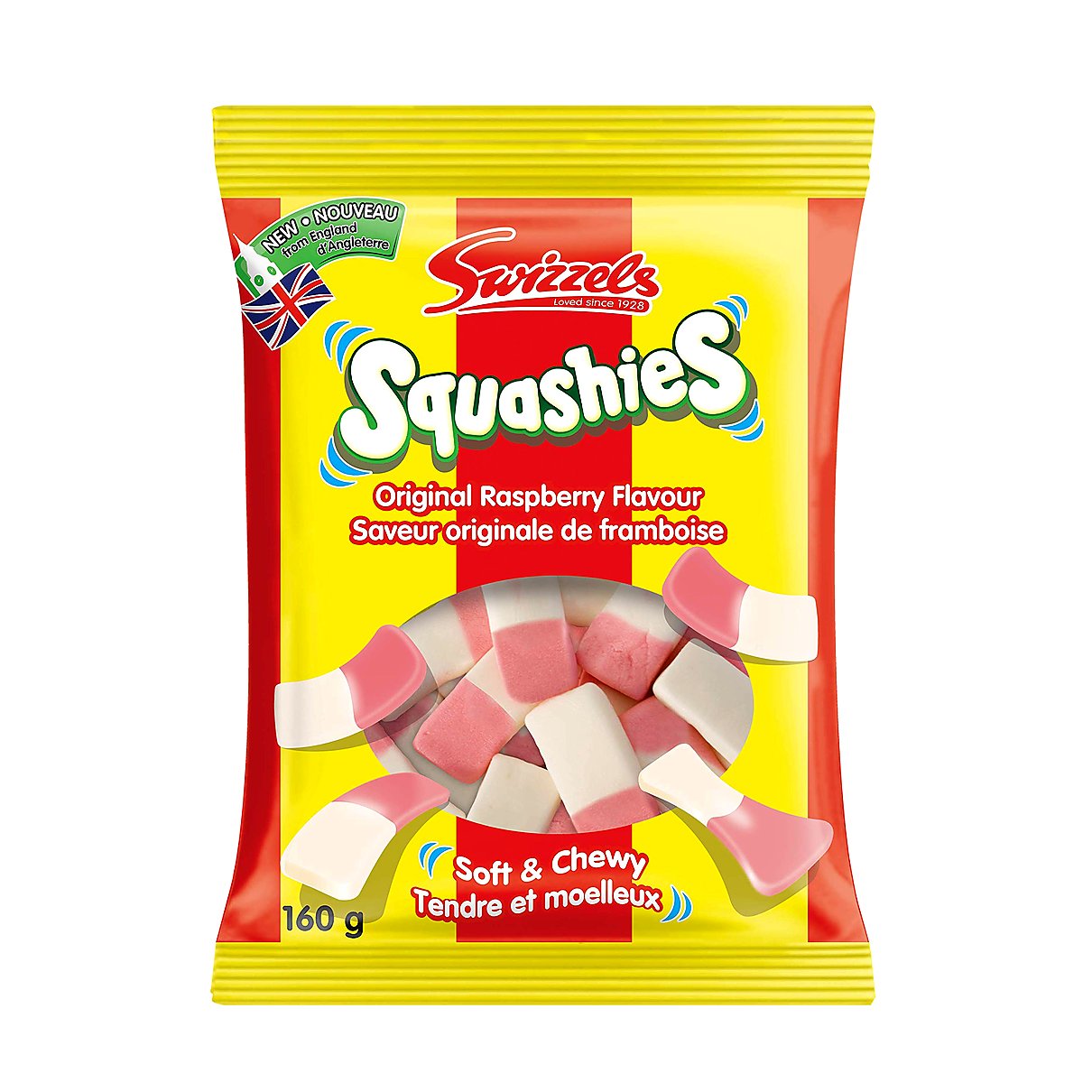 Squashies - Original Raspberry and Milk Flavor - processed