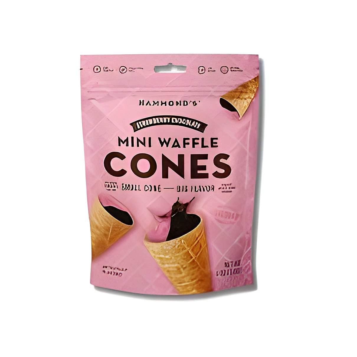 Strawberry Chocolates Mini Waffle Cones Hammond’s - processed