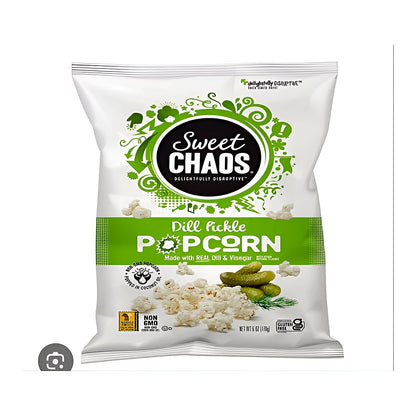 Sweet chaos dill pickle popcorn - processed