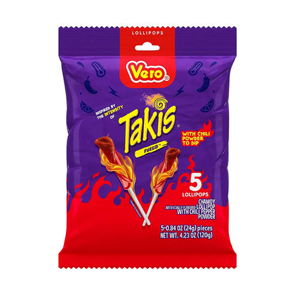Takis Fuego Lollipops - processed