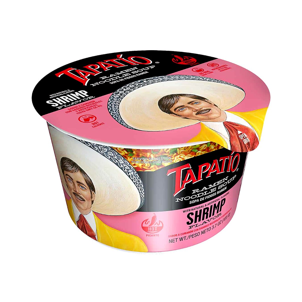 Tapatio Ramen Noodle Soup Shrimp Flavor - processed